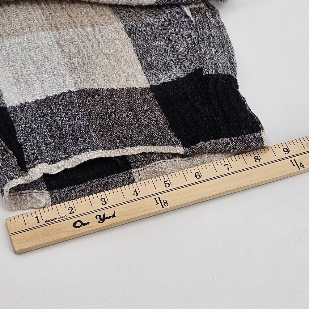 Habitat Liv By Habitat Linen Plaid Lantern Pants Women’s Size XS Lagenlook Artsy - Picture 11 of 11